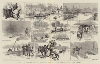 Anteckningar i Oxford och Cambridge under utbildningen av besättningarna av Sydney Prior Hall