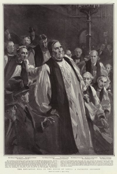 Education Bill i House of Lords, en patetisk incident av Sydney Prior Hall