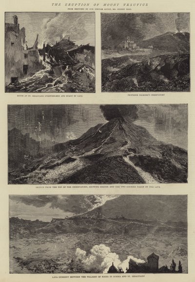 Vesuvius utbrott av Sydney Prior Hall