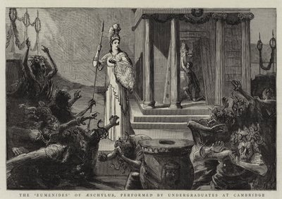 The Eumenides of Aeschylus, utförd av studenter vid Cambridge av Sydney Prior Hall