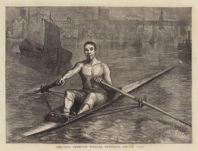The Late Champion Sculler, Renforth, på Tyne av Sydney Prior Hall