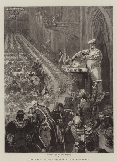 Överborgmästarens bankett i Guildhall av Sydney Prior Hall