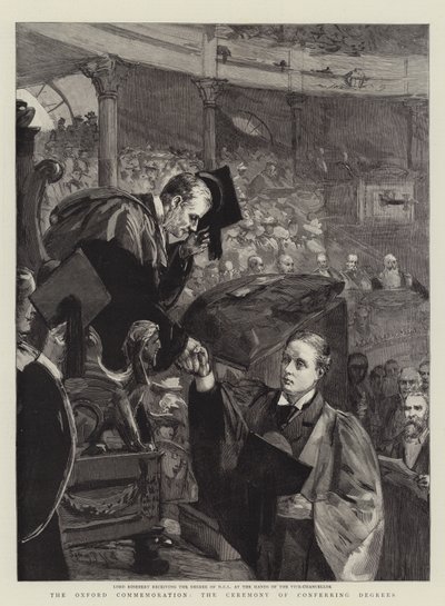 The Oxford Commemoration, Ceremony of Confering Degrees av Sydney Prior Hall