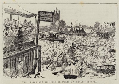 Prinsen och prinsessan av Wales vid Henley Regatta av Sydney Prior Hall