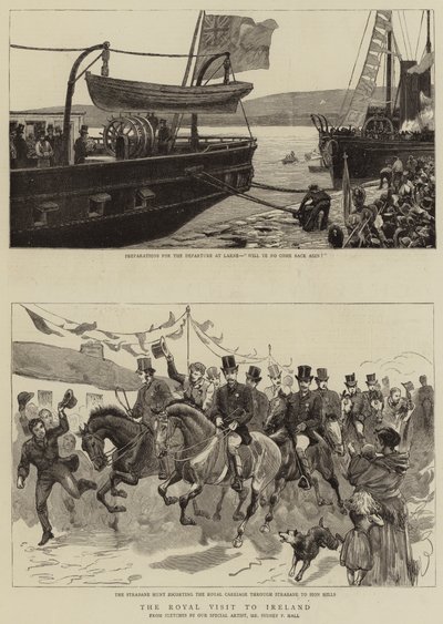 Det kungliga besöket på Irland av Sydney Prior Hall