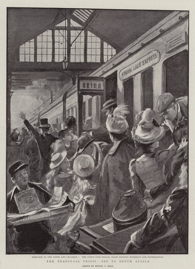 Transvaal-krisen, iväg till Sydafrika av Sydney Prior Hall