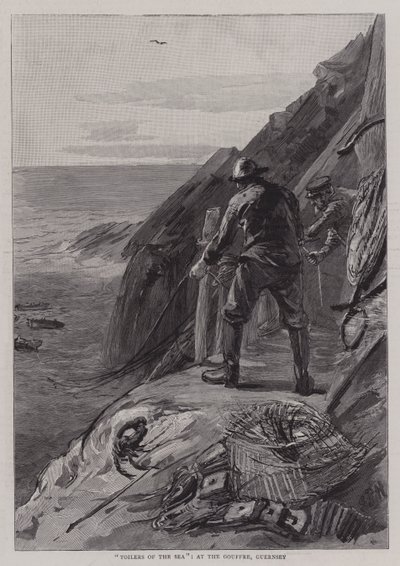 Toilers of the Sea, på Gouffre, Guernsey av Sydney Prior Hall