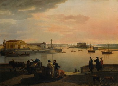 En utsikt från St. Petersburg, 1817. av Sylvester Feodosiyevich Shchedrin