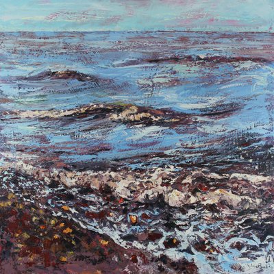 Fresh and Breezy, 2021 (olja på duk) av Sylvia Paul