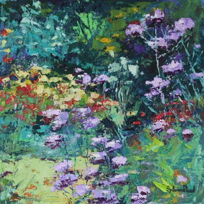 Summer Delight, 2021 (olja på duk) av Sylvia Paul