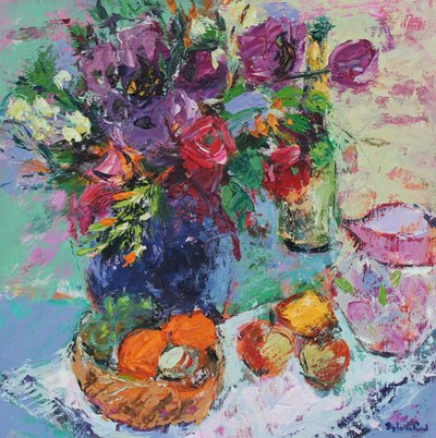 Sommarträdgårdsblommor av Sylvia Paul