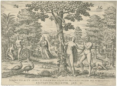 Zondenval Figur och bilder Bibeln (serietitel) av Symon Novelanus (attributed to)