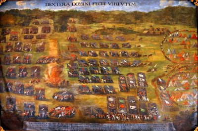 Slaget vid Klushino, före 1620 av Szymon Boguszowicz