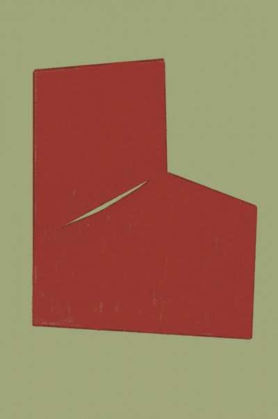 Minimal Red Slit av THE MIUUS STUDIO