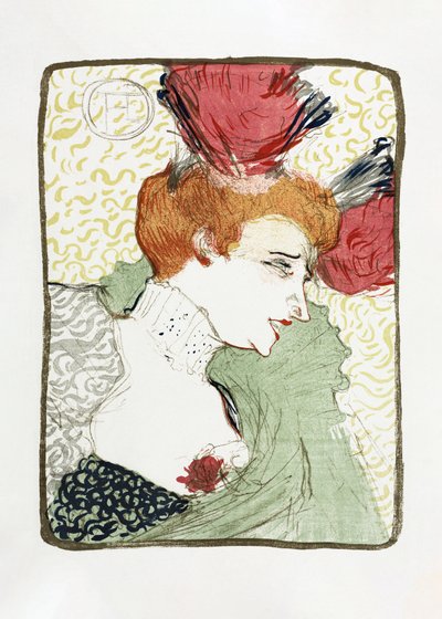 Byst av Mademoiselle Lender (1895) av TOULOUSE LAUTREC