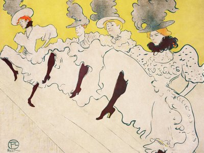 Mademoiselle Eglantines teatergrupp (1896) av TOULOUSE LAUTREC