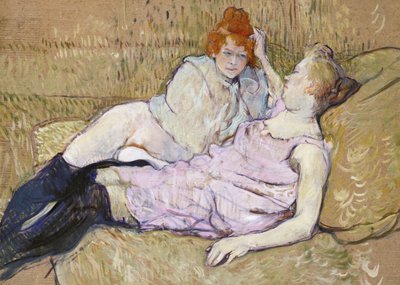 Soffan (ca 1894–1896) av TOULOUSE LAUTREC