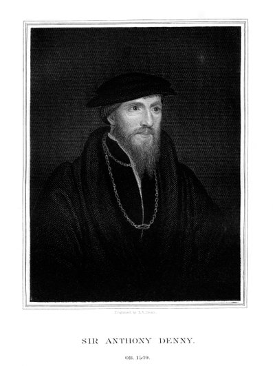 Sir Anthony Denny, Henry VIII:s hovman, 1827. av T. A. Dean