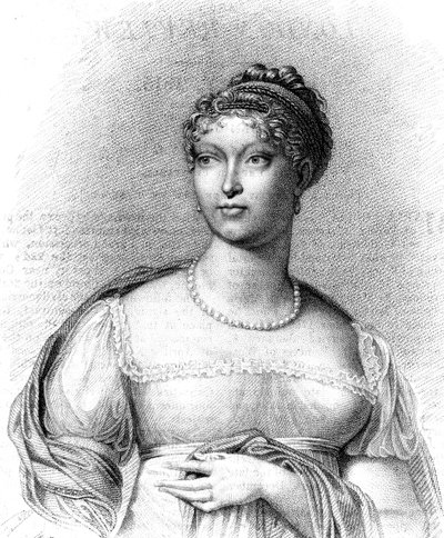 Marie Louise, hertiginna av Parma, andra hustru till Napoleon Bonaparte, 1815. av T Blood