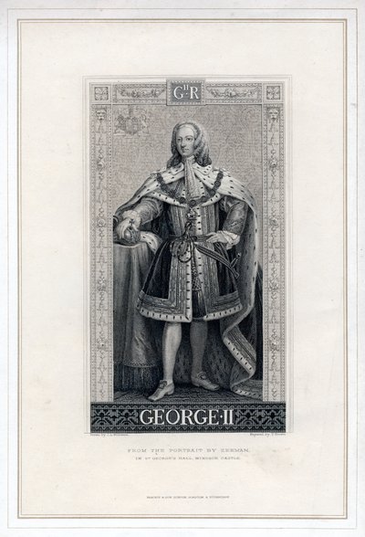 George II av Storbritannien. av T. Brown