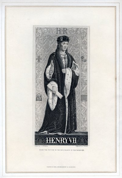 Henrik VII av England, 1800-talet. av T. Brown