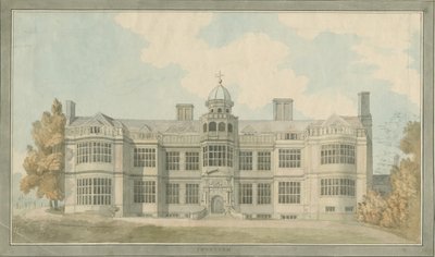 Ingestre Hall: akvarellmålning, nd [1791] av T Carter