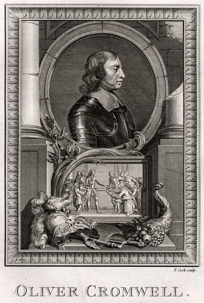Oliver Cromwell, 1775 av T. Cook