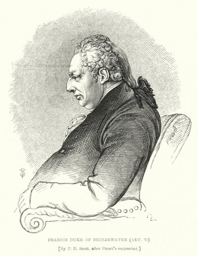 Francis, hertig av Bridgewater, Aet 70 (gravyr) av T. D. (after) Scott