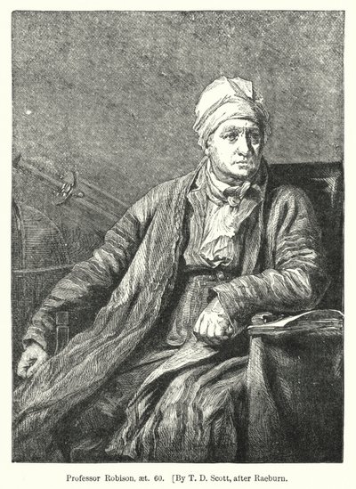 Professor Robison, aet 60 (gravyr) av T. D. (after) Scott