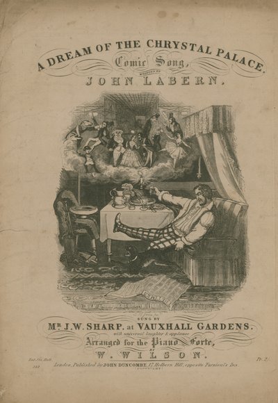 En dröm om Crystal Palace, en komisk sång av John La Bern av T. Hampson Jones
