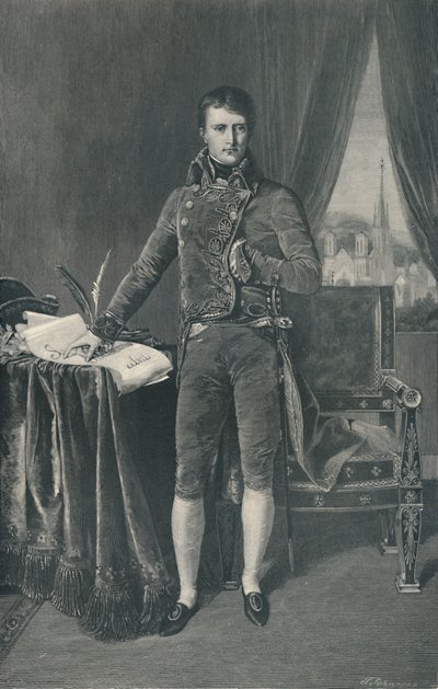 Napoleon Bonaparte, förste konsul, 1803-1804, 1896 av T. Johnson