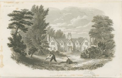 Fenton - Clayton Hall: stålgravyr, nd [c 1840] (tryck) av T Taylor