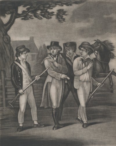 The Take of Major André av the Incorruptible Paulding, Williams och Vanvert, juli..., 4 juli 1812 av T. W. Freeman
