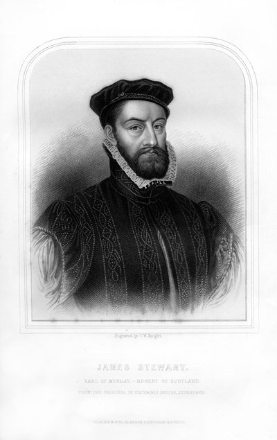 James Stewart, 1:e earl av Moray, regent av Skottland, 1870 av T. W. Knight