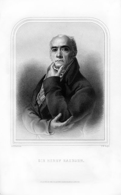 Sir Henry Raeburn, skotsk porträttmålare, 1870. av T. W. Knight