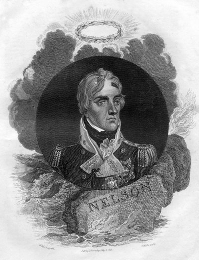 Lord Horatio Nelson, engelsk sjöbefälhavare, 1816. av T. Wallis