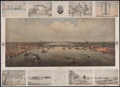 The Bridge at St Louis, c.1874 (kromolitografi) av T. Welcker