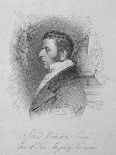 John Williams, Esq., One of Her Majesty Counsel, c1820. av T. Wright