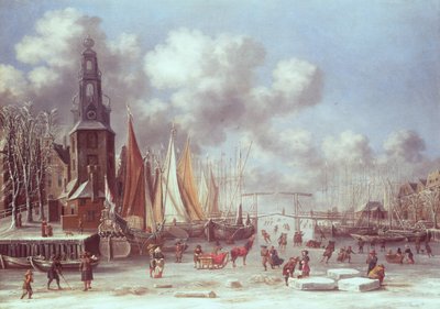 En vinterscen i Amsterdam av T. and Storck, A. Heeremans