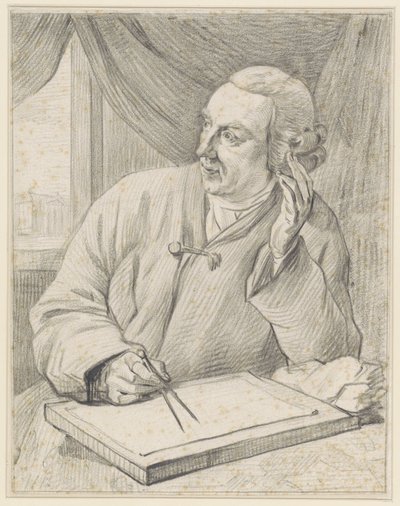 Porträtt av (Hans) Jacob Otten Husly av Taco Scheltema (I)