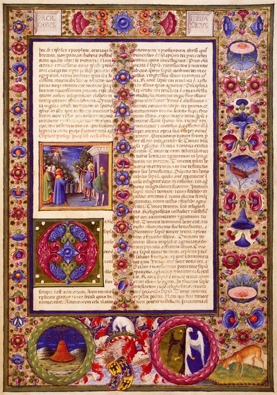 The Book of Sirach, från volym I av Bible of Borso d