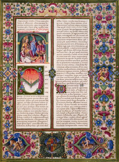 Visdomens bok, från volym I av Bible of Borso d