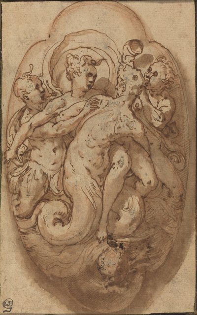 Mytologiska figurer av Taddeo Zuccaro