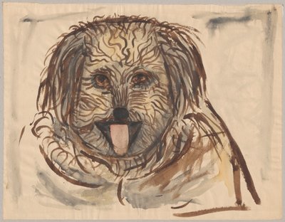 Huvud av en hund av Tadeusz Makowski