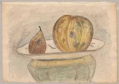 Stilleben med melon av Tadeusz Makowski
