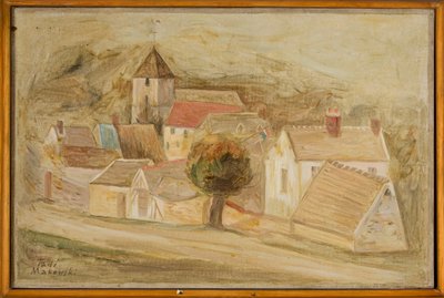 Småstad av Tadeusz Makowski