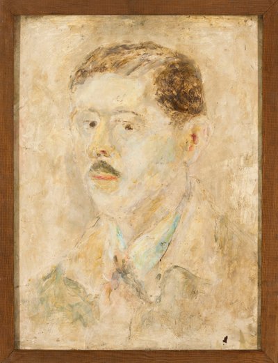 Manligt porträtt av Tadeusz Makowski