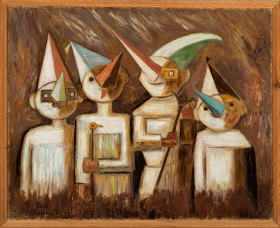 Utklädda barn av Tadeusz Makowski