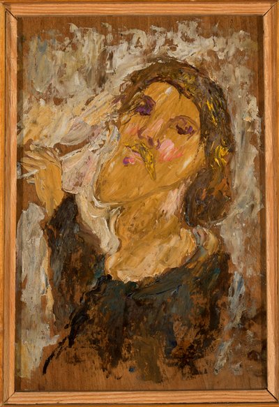 Selbstporträtstudie av Tadeusz Makowski