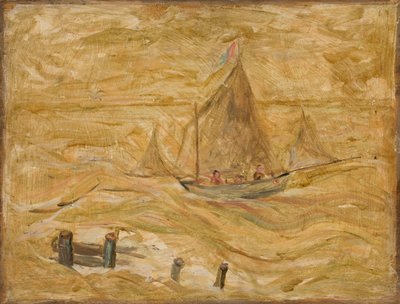 Segelbåt på havet av Tadeusz Makowski